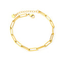 Paperclip Chain Bracelet — Gold