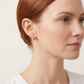 Skull Huggie Hoops — Gold
