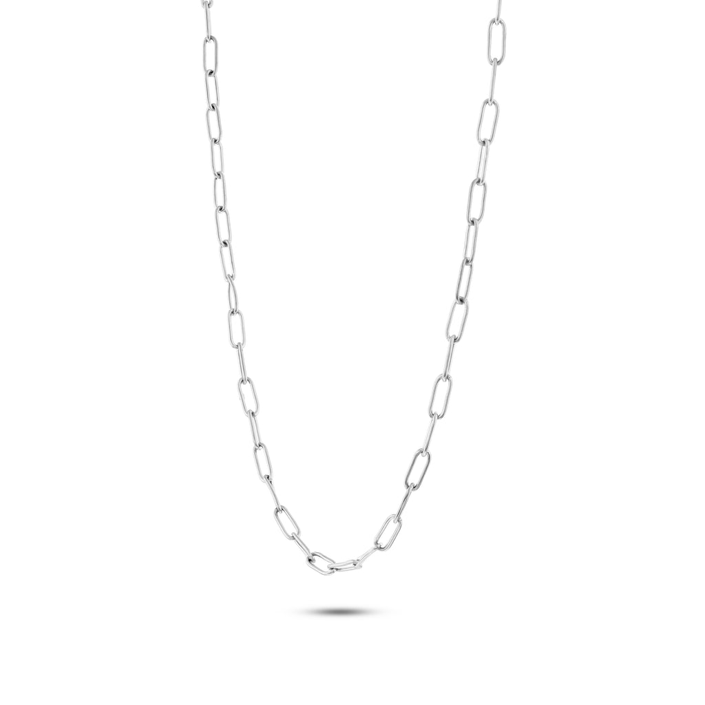 Clip Chain Necklace Silver