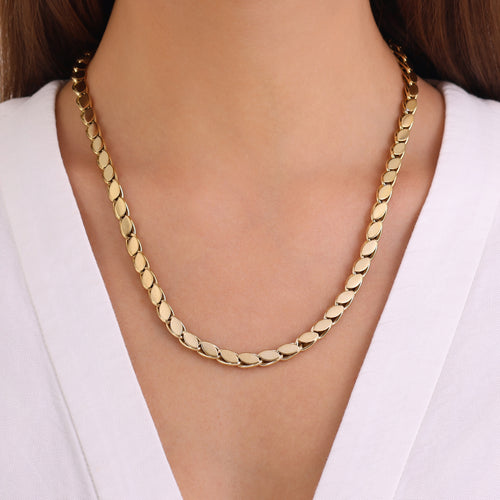 Barley Chain Necklace — Gold