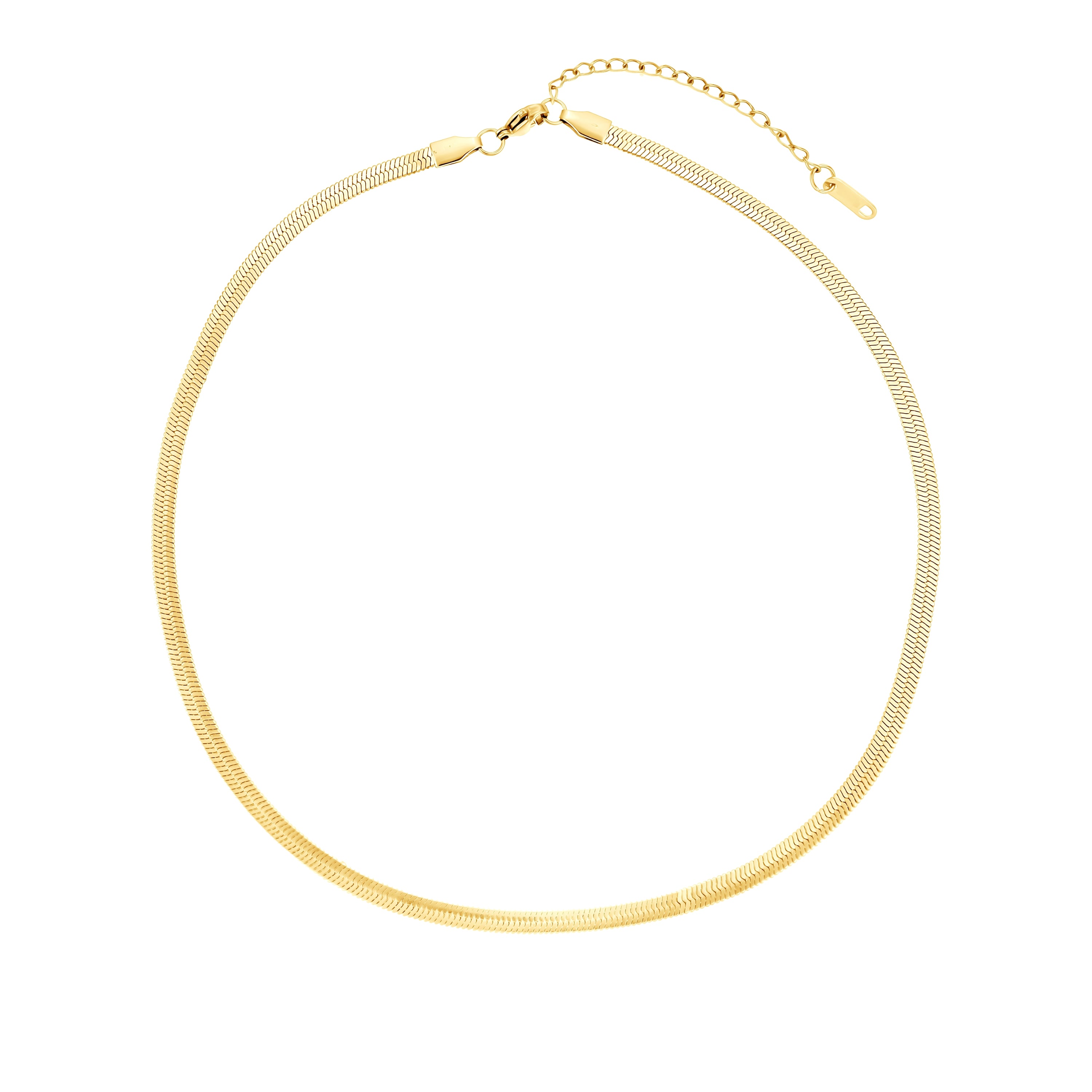 Herringbone Gold Necklace