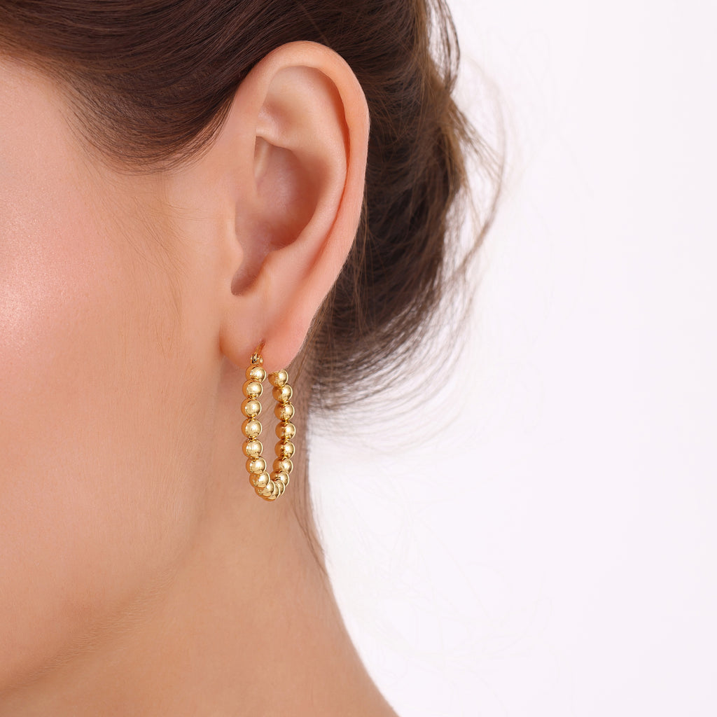 Round Hoop Earrings