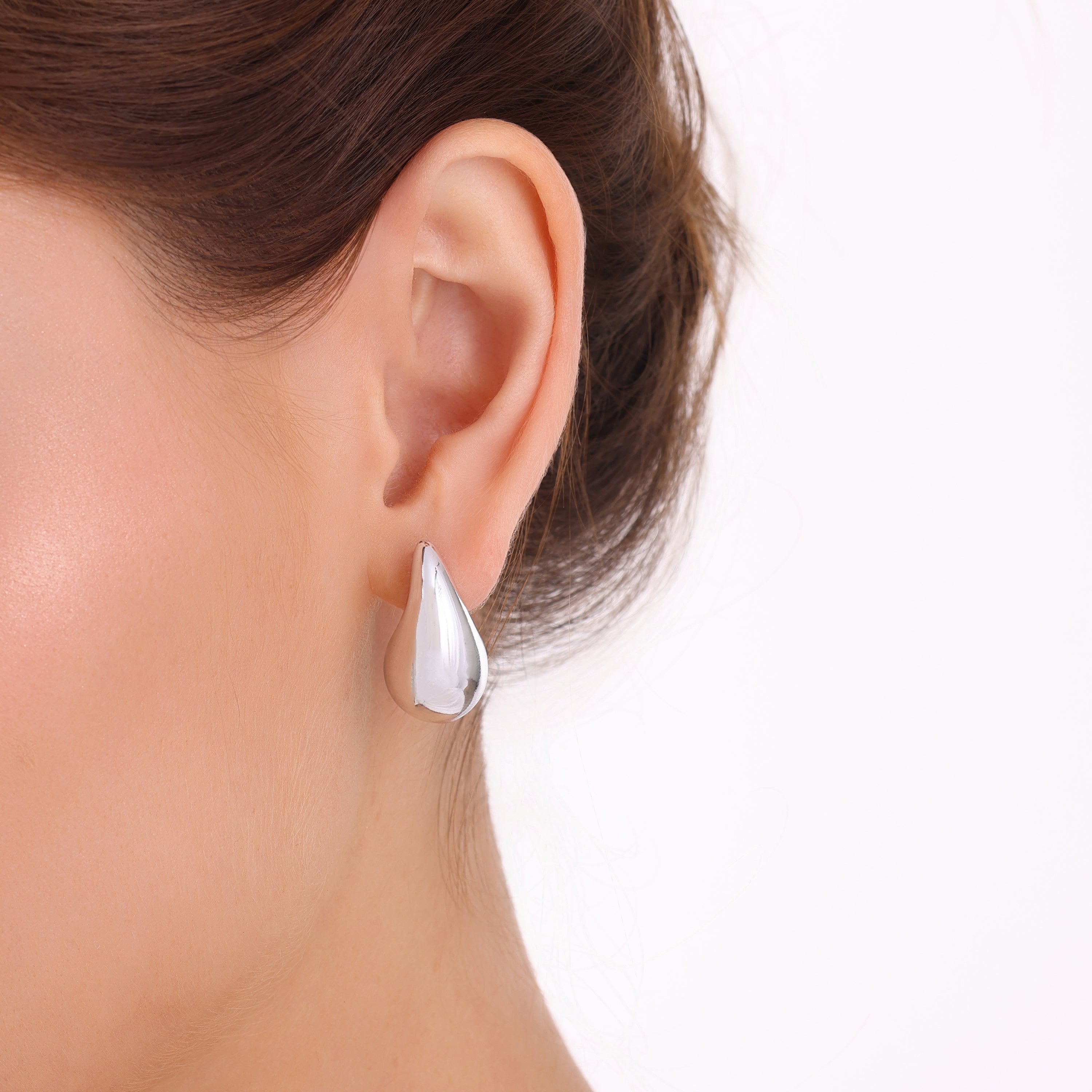 Teardrop Silver Earrings
