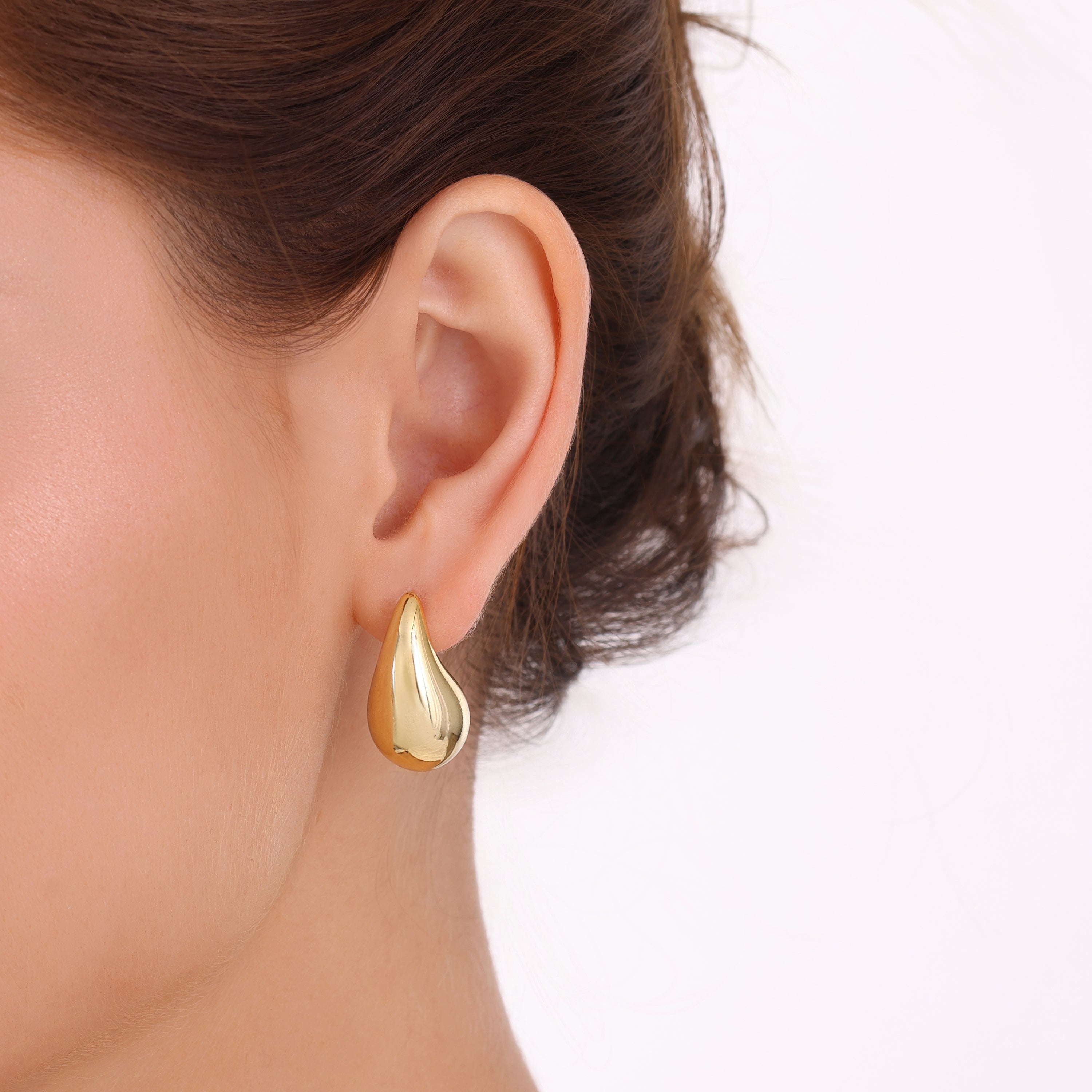 Teardrop Gold Earrings